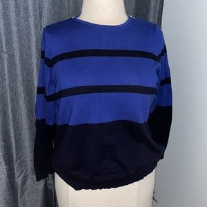 Lauren Ralph Lauren Blue Strip Sweater